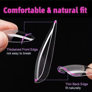 AddFavor 600pcs Almond Nail