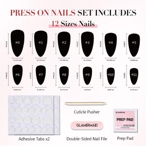 GLAMERMAID Cherry Red Press on Nails