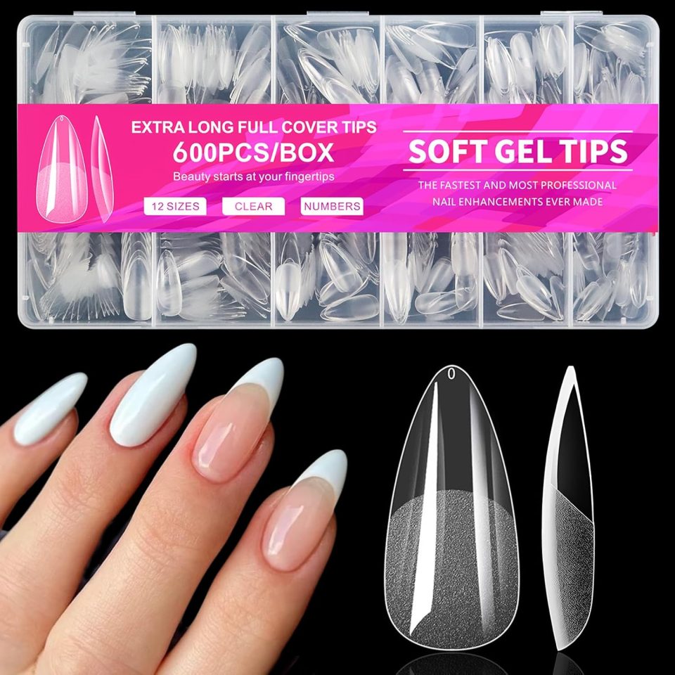 AddFavor 600pcs Almond Nail