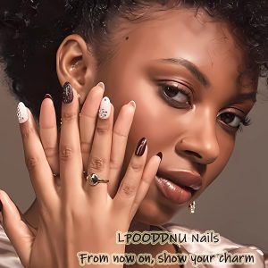 Almond French Tip Press on Nails