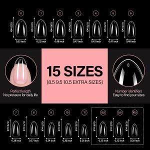 AILLSA Short Almond Nail