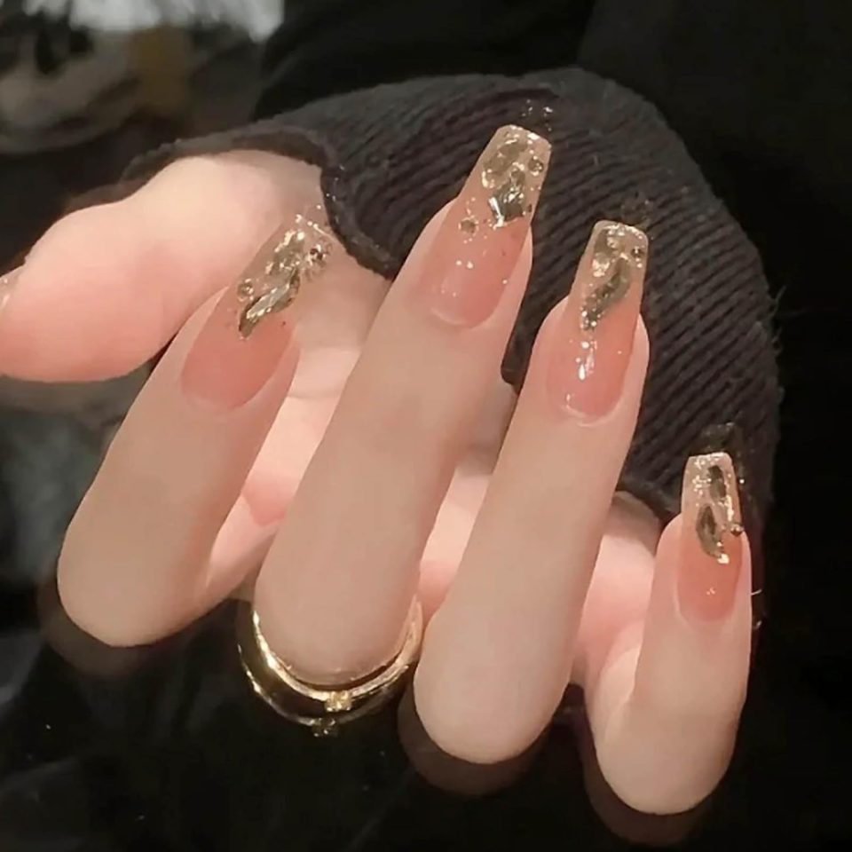 Bling Coffin Press on Nails