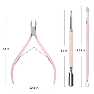 Cuticle Trimmer with Cuticle Pusher.
