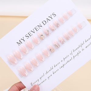 24pcs Short Square Press on Nails