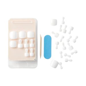 Gel Fantasy Collection Ready-To-Wear Fake Toenails Pedicure Set.