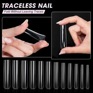 AORAEM Extra Long Square Full Cover Nail