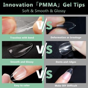 Medium Almond Nail Tips.