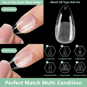 Medium Almond Nail Tips.