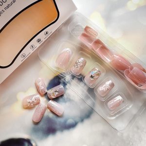 24pcs Short Square Press on Nails