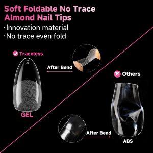 Medium Pointed Almond Nail Tips.