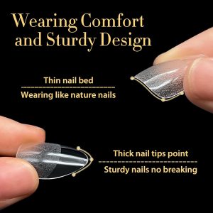 Medium Pointed Almond Nail Tips.