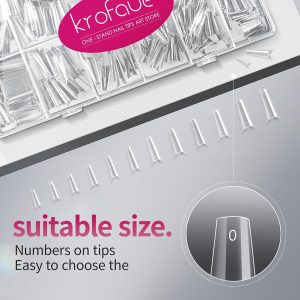 Half Cover Coffin Nail Tips