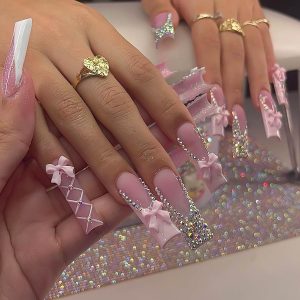 Long Square Press on Nails