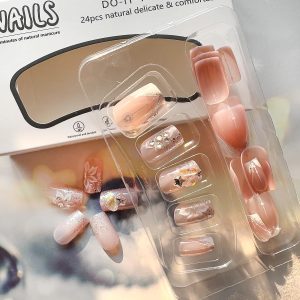 24pcs Short Square Press on Nails