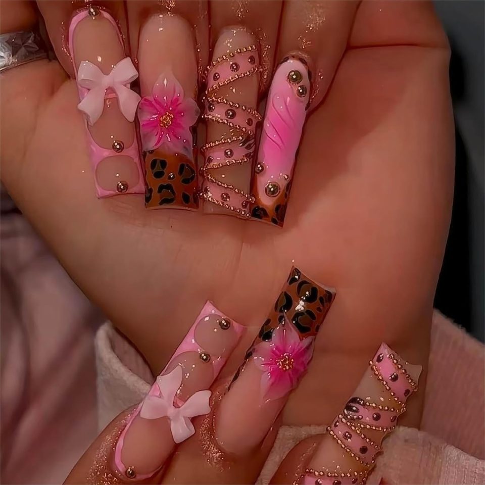 Long Press on Nails Square Fake Nails