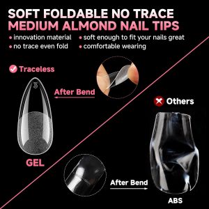 Medium Almond Nail Tips.