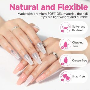 Medium Coffin Nails Tips.