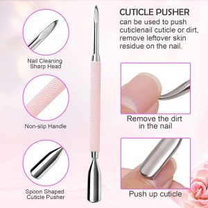 Cuticle Trimmer with Cuticle Pusher.