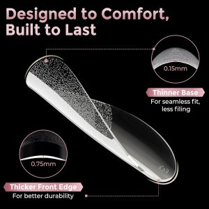 Medium Almond Nail Tips.