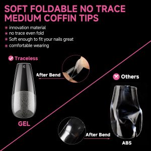 Medium Coffin Nails Tips.