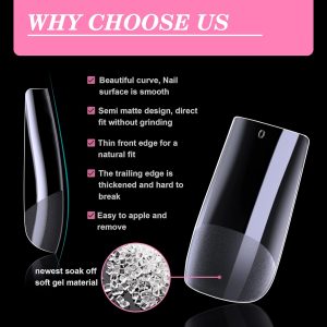 Medium Square Nail Tips.