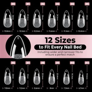 Medium Almond Nail Tips.