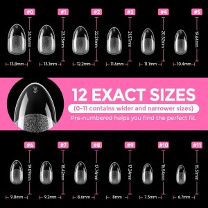 Medium Oval Fake Nails