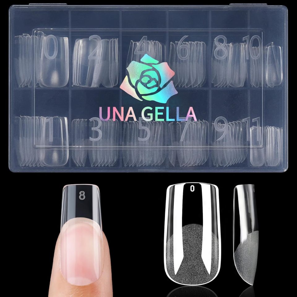  Nail Tips Square Fake Gel Nails