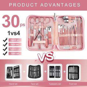 Manicure Set 30 in 1 Nail Clipper set.