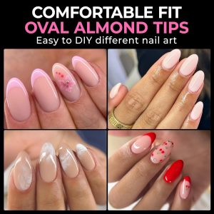 Medium Oval Fake Nails