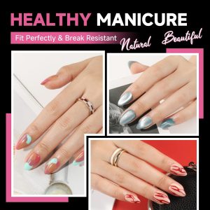 Short Almond Nail Tips.