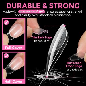 Medium Oval Fake Nails