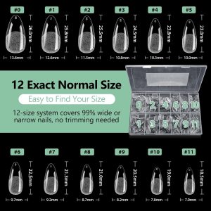 Medium Almond Nail Tips.