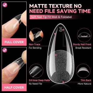 Medium Almond Nail Tips.